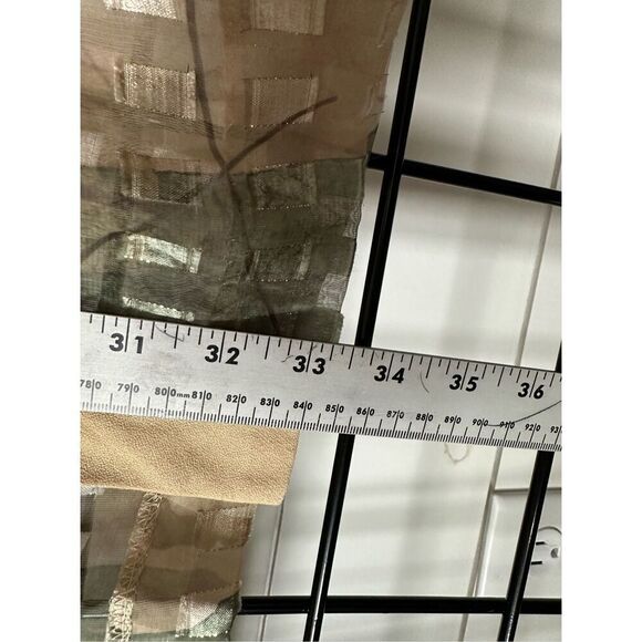 R&M RICHARDS Gold Thread Swimsuit Cover Up Kimono Cardigan Beach Womens 18 VTG - Picture 9 of 10